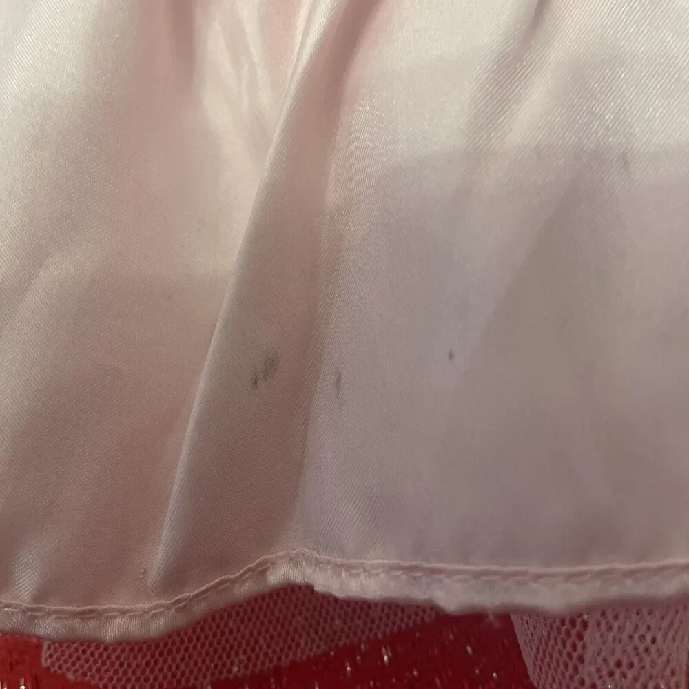 Build a Bear Pink White Flower Girl Dress Wand Shoes